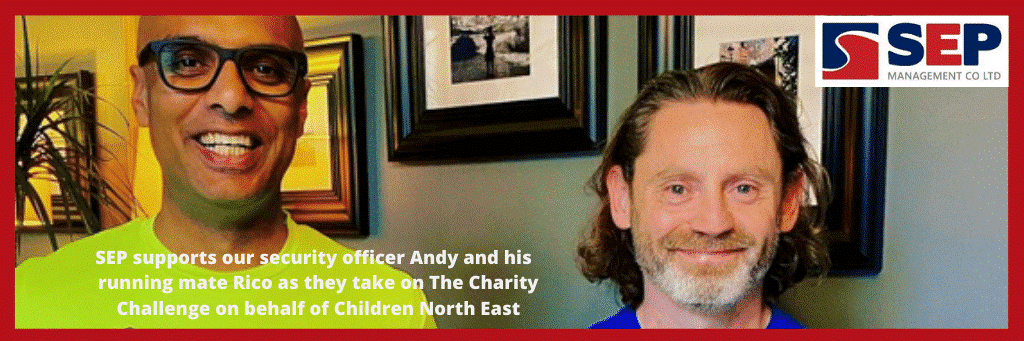 SEP supports our security officer Andy in charity challenge